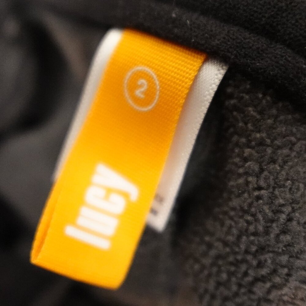 Lucy pants bootcut fleece activewear women's 2 dark gray drawstring waist - Picture 10 of 11